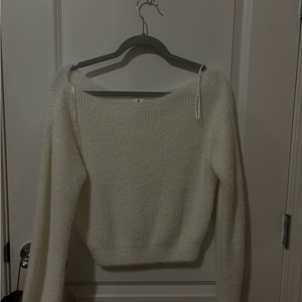 Abound Off-the-Shoulder Cream Sweater